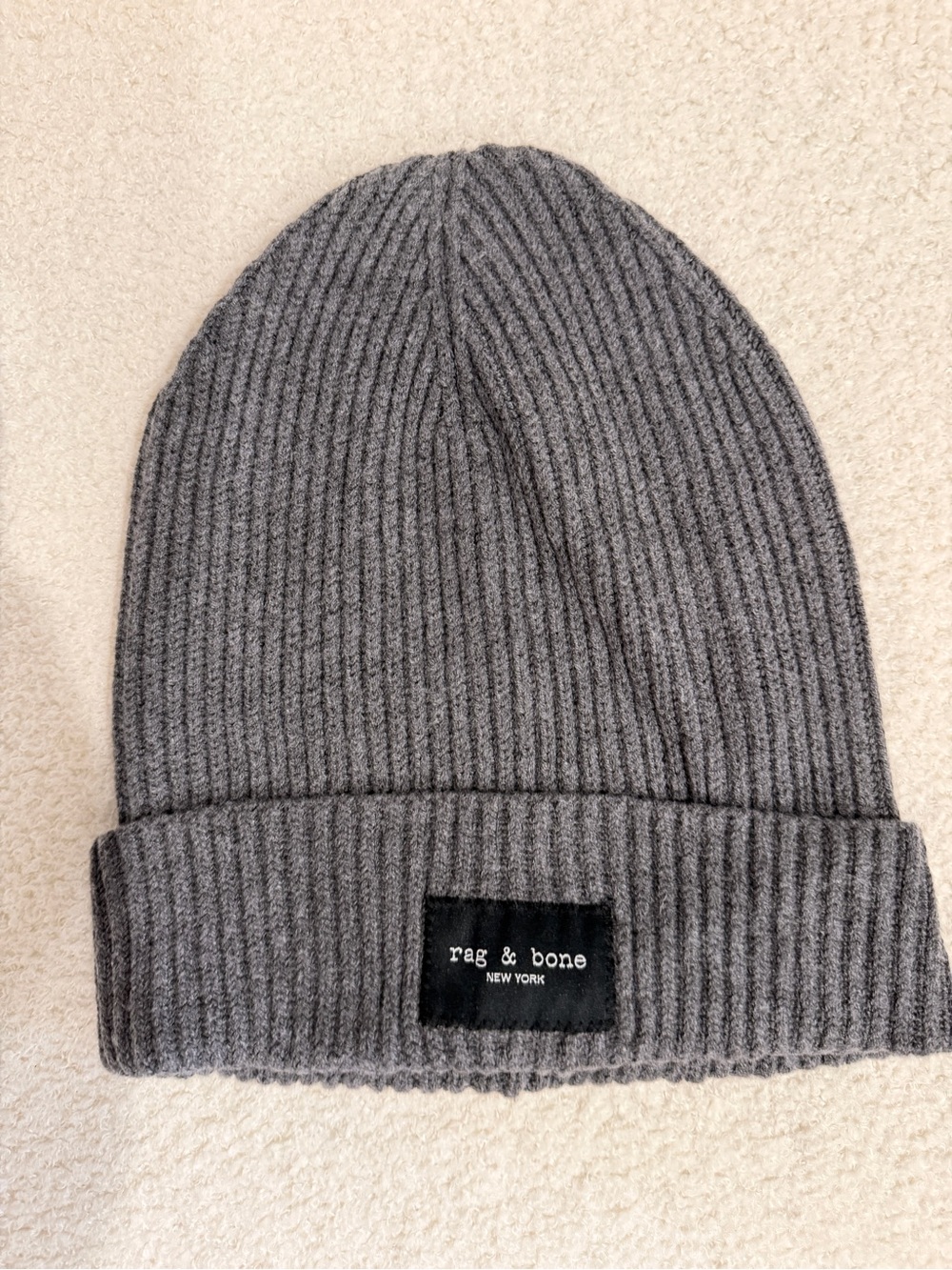Rag & Bone Mens Knit Gray Hat
